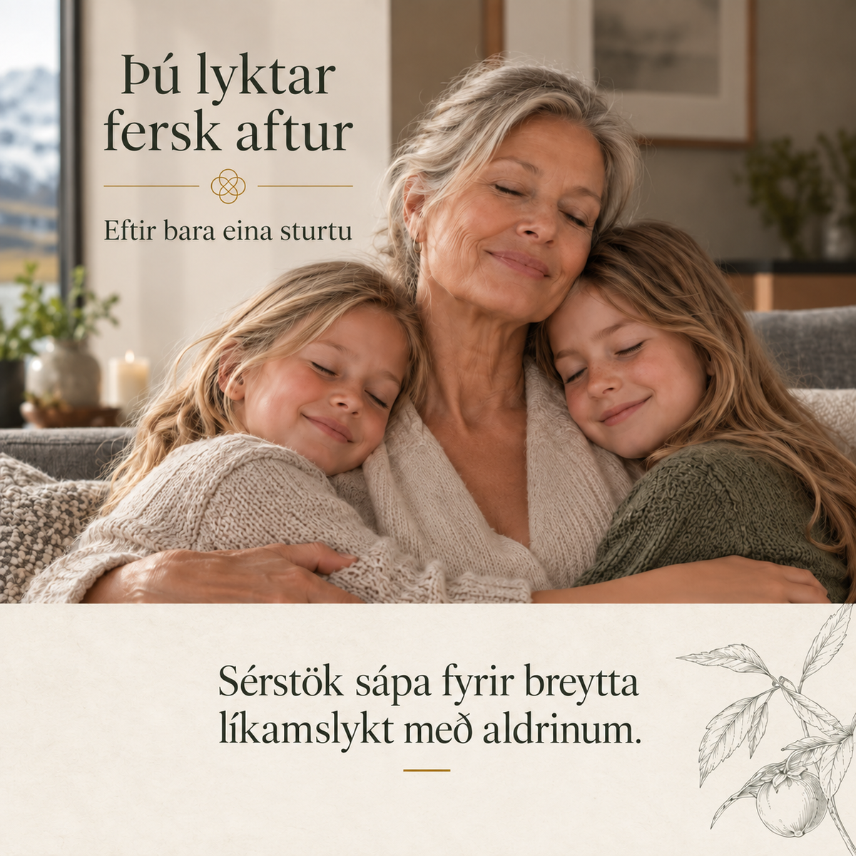 Persimmon sápa - Sérstök sápa fyrir breytta líkamslykt með aldrinum