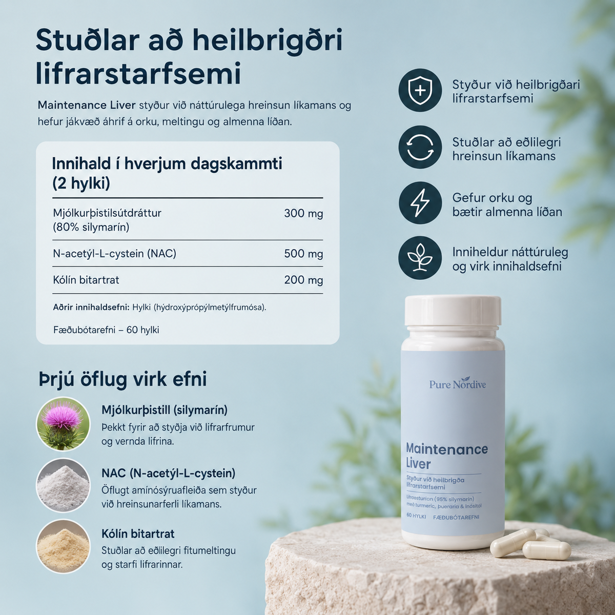 Pure Nordive Maintenance Liver - Support & Recovery